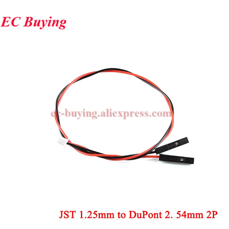 2Pcs-20Pcs JST 1.25mm to 2.54mm Dupont Cable 1Pin Female 2.54 Wire Connector Terminal 1.25 2P/3P/4P/5P/6P Length 20CM Electronic