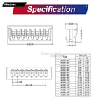 keszoox Molex 1.25mm 51021-02 MX 1.25mm Male Connector Kit 53047-0260 2-10P Housing with 28AWG Pre-crimped Cable