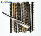 10pcs 2.0mm Straight 1/2x40P Single Double Row Breakable L8.7/12/15/17/19/21mm Long PCB Jumper Connector Gold Male Pin Header