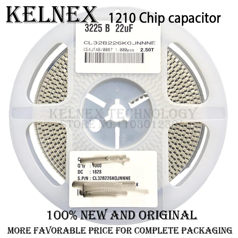 20pcs  3225 1210 SMD Ceramic Capacitor 10V 16V 25V 50V 1UF 2.2UF 4.7UF 10UF 22UF 33UF 47UF 100UF 1210 SMD Chip Capacitor