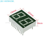 10pcs 18Pins 5261AG 5261BG 0.56 Inch 2 Digit Bits 7 Segment Yellow Green LED Digital Display Digitron Common Anode Cathode