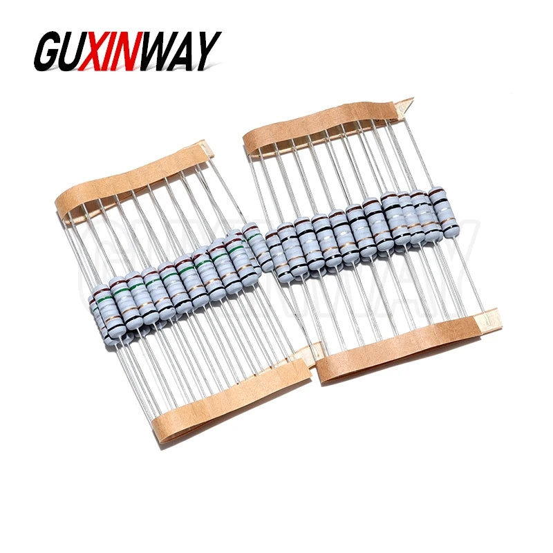 20pcs 2W 5% Wirewound Resistor Fuse 0.15R 0.1R 0.22R 0.33R 0.47R 0.5R 1.5R 100R 10R 1R 2.2R 20R 22R 3.3R 33R 39R 4.7R 47R