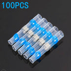 50/100pcs,Soldering Thermal Casing,Waterproof,Solder Seal Heat Shrink Butt Wire Connectors Terminals Electrical Copper with Glue