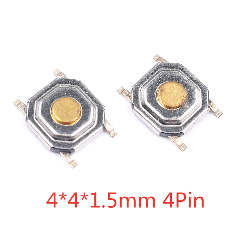 20Pcs SMD Tactile Switch Micro Push Button Silicone Key 3x4 3x6 4x4mm 2Pin 4Pin Electronic Component Switchs