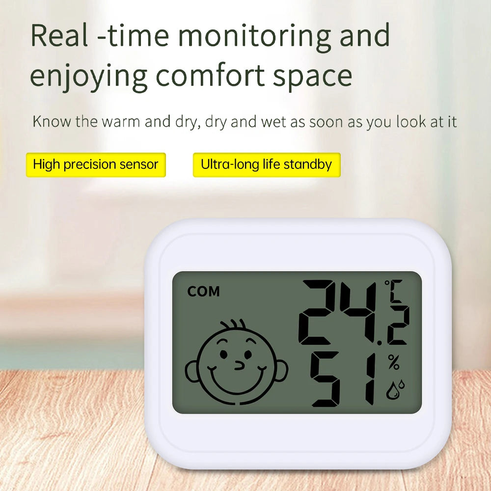 Mini LCD Digital Thermometer Hygrometer Electronic Digital Temperature and Humidity Meter Sensor Gauge Weather Station for Home