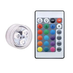 Submersible LED Lights Waterproof Underwater RGB with Remote Control Colour-Changing Light, Battery-Operated Flameless Lamps