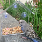 Transparent Bird Feeder Birds House for Outdoor Window Bird Feeder with Strong Suction Cups for Wild Birds, Cardinal Bluebird