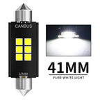 2/4/10/20 PCS C5W LED Bulb Canbus Festoon 31/36/39/41MM 12V 3030-6SMD 6500K White Car Interior Dome Reading License Plate Lights