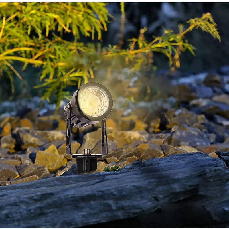 IP65 LED Lawn Lamp COB Light DC12V AC110V 220V Outdoor Waterproof Pathway Garden Spot Bulb 5W 3W Decor Landscape Light