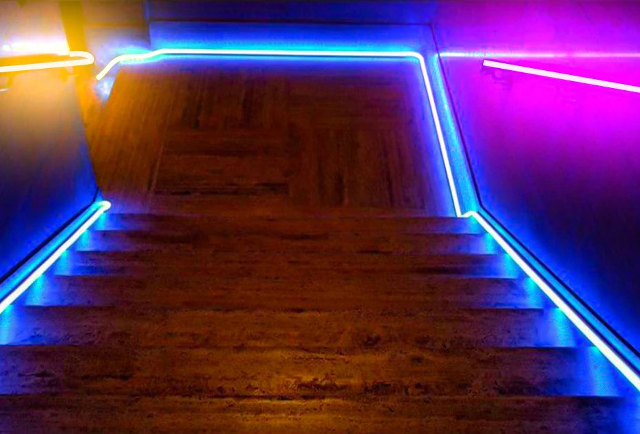 10m 30m 100m 220V LED Neon RGB Strip Light with 1500W EU Power Plug Dimmable Led Ribbon Waterproof For Outdoor Garden Lighting