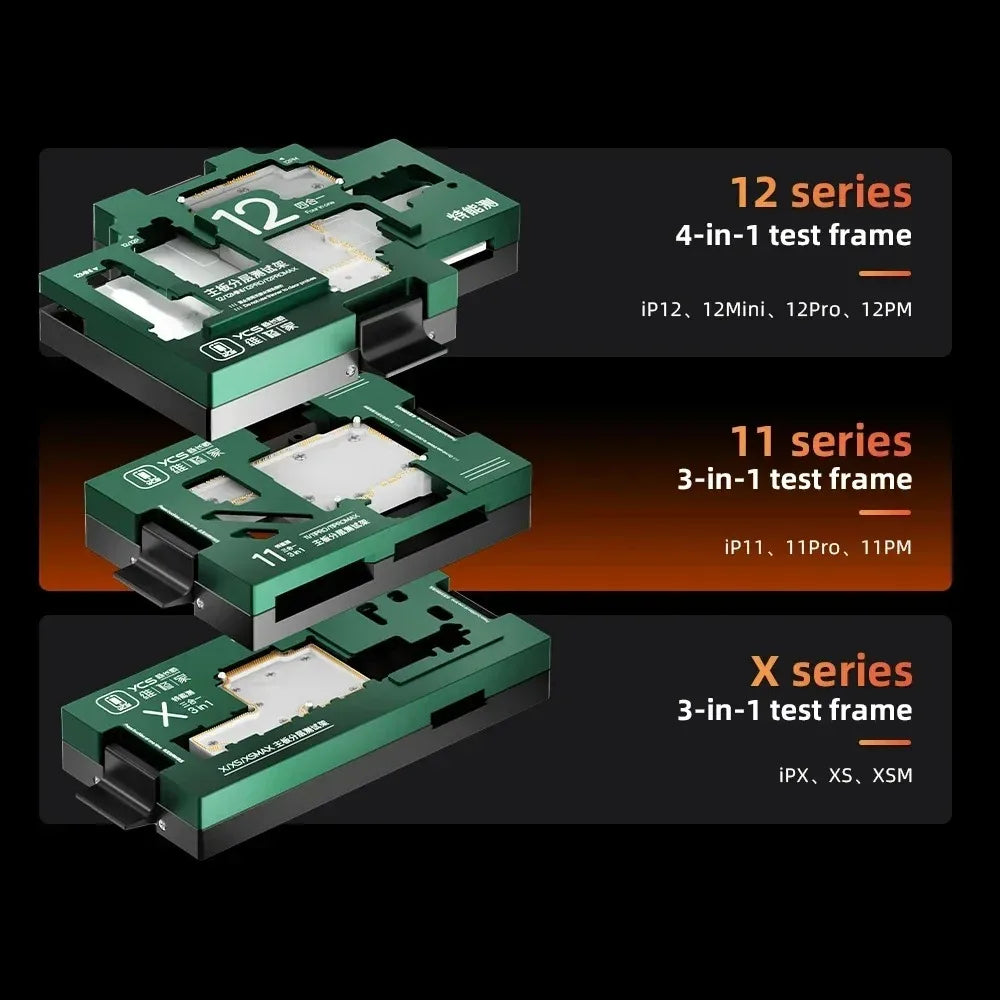 YCS  iSocket Motherboard Middle Layer Tester Platform For iPhone X-16 Pro Max Logic Board Lower Middle Frame Repair Tools ﻿