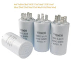 AC 450V CBB60 Dual Insert Motor Starting Capacitor 4pin 4UF-60UF Replacement Motor Run Capacitors For Air Compressor Water Pump