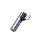 Elbow Type C to 3.5mm Earphone Adapter Jack USB-C to 3.5 earphones AUX Audio Adapters For gaming music