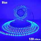 5mm 8mm LED Strip 2835 DC24V 12V 120LEDs/m Home Lamp Strips Red Ice Blue Yellow Orange Pink Flexible And Cuttable Soft Lamp Bar