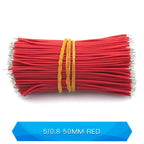 200PCS Wire Jumper Welding Wire Electronic Connecting Wire Double-Ended Tinned 5/0.8 22/24AWG 50/150mm