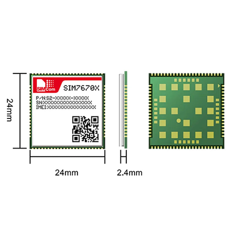 SIMcom 4G LTE CAT1 Module Support GNSS Core Board Breakout Kit With Antenna SIM7670E SIM7670G SIM7670NA SIM7672E SIM7672G