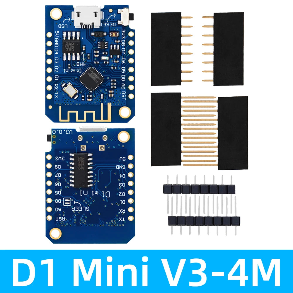 ESP8266 D1 Mini Pro WiFi Development Board NodeMcu 0.66 OLED DHT11 DHT22 buzzer Relay DS18B20 ESP32 Motor for WeMos DIY Kit