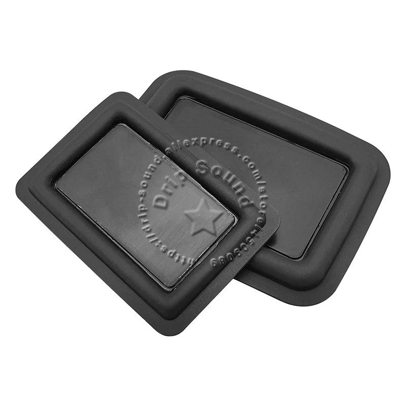 2pcs 32x58mm/36x86mm/50x65mm/59x69mm/60x85mm Square Speaker Passive Radiator Auxiliary Bass Woofer Rubber Vibration Plate