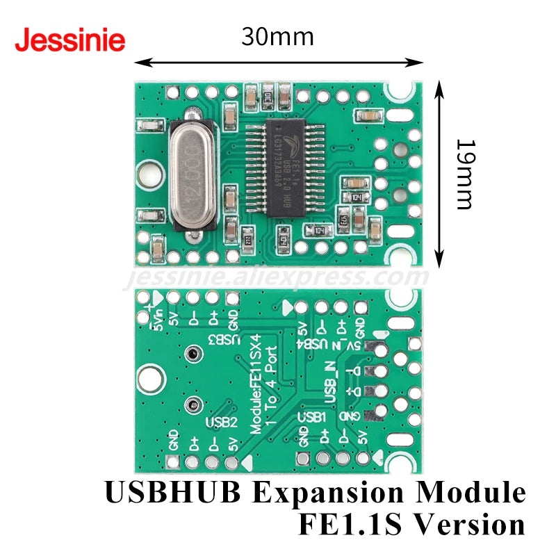 10pcs/1pc USB2.0 High Speed Extender Module Hub 1 Point 4/1 Drag 4 Interface Adapter Development Board Driver Free FE1.1S