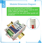 Adjustable PWM Pulse Generator Module, RS485 Modbus RTU 8A High Current Control, Frequency Duty Cycle, High Precision DIY Board