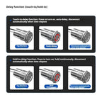 Metal touch sensor switch Stainless steel button jog delay self-locking IP68 waterproof 16/19/22/30mm