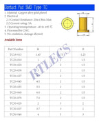 5 20 50 200 Pcs Pogo Pin Female Contact 1 2 3.7 4.5 5.5 6.0 7.0 MM Height SMT Surface Mount PCB Header Mate Spring Load PogoPin