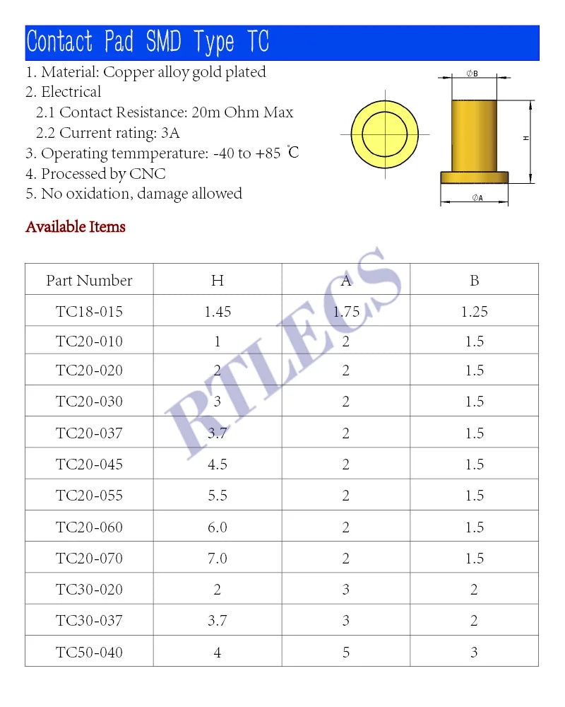 5 20 50 200 Pcs Pogo Pin Female Contact 1 2 3.7 4.5 5.5 6.0 7.0 MM Height SMT Surface Mount PCB Header Mate Spring Load PogoPin
