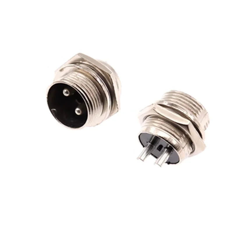 2Sets GX16 2/3/4/5/6/7/8/9 Pin Male & Female 16mm Circular Aviation Socket Plug Wire Panel Connector
