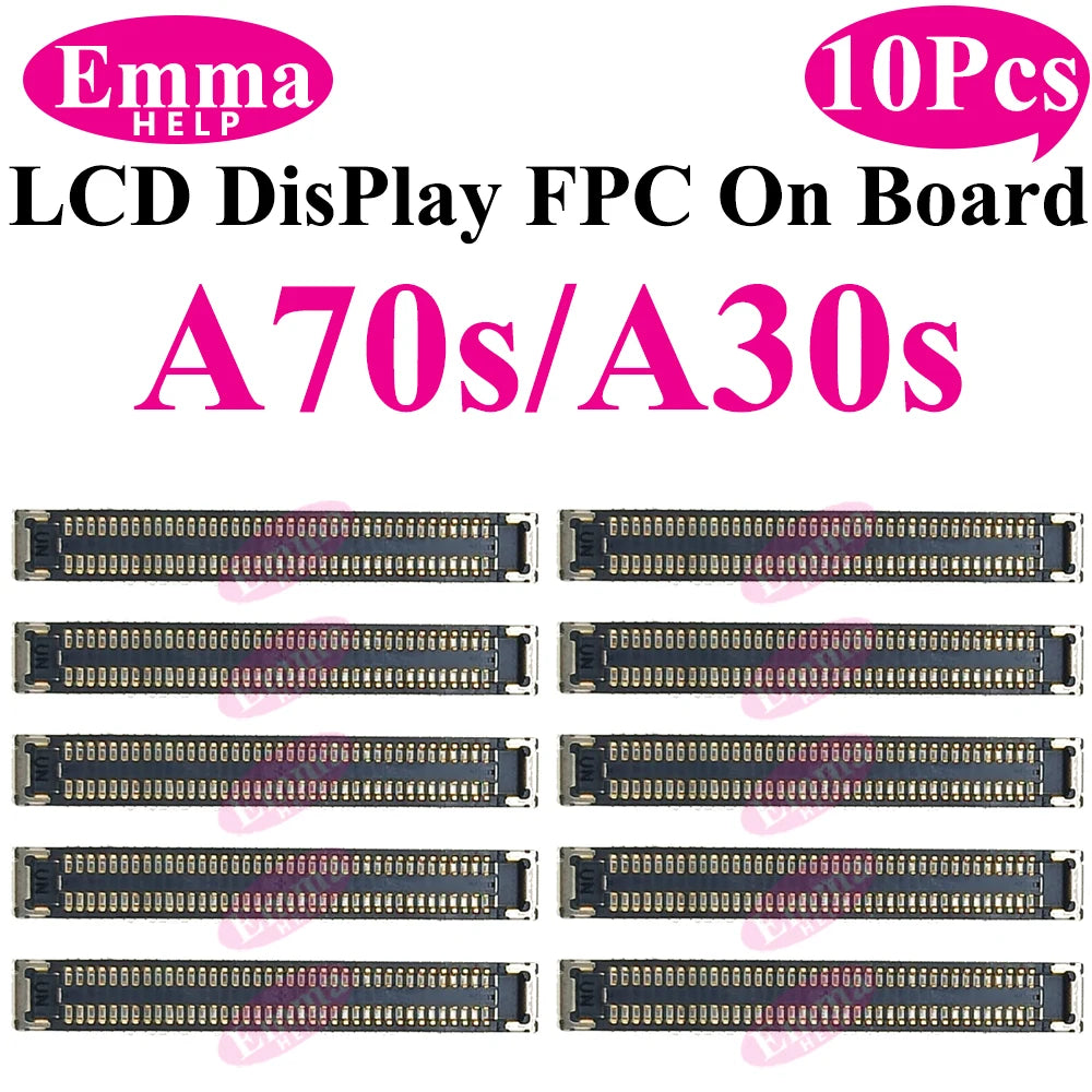 EmmaHelp FPC Connector Display Screen For Samsung LCD FPC A51 A50 A70s A40 A30S A21 A20S A10S M12 M14 M15 M16 On Motherboard