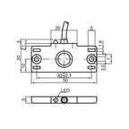 GTRIC Capacitive Proximity Sensor Square Matrix Switch CBN5-F46-E0/1/2/3 12-24V DC 3-wire NPN PNP NO/NC Sensing Distance 5mm