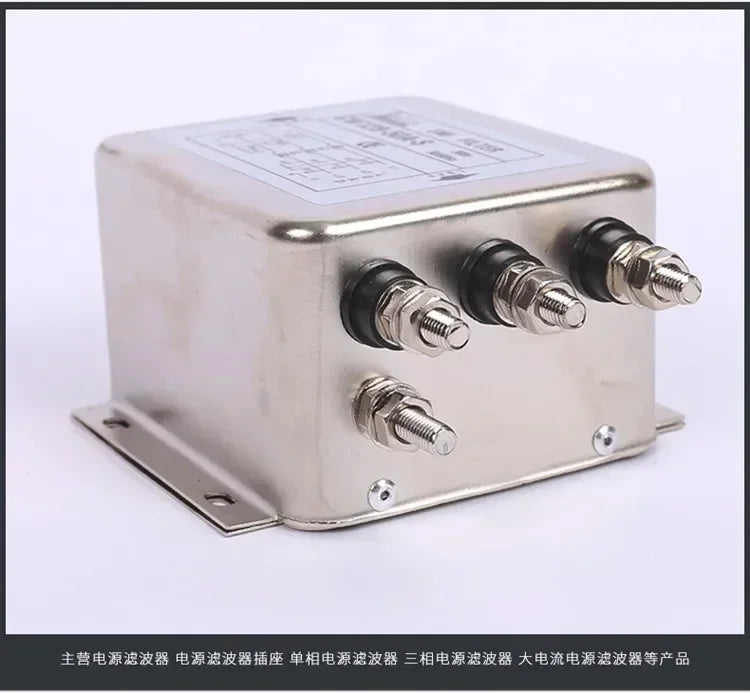 Three-phase Three/four-wire 380V AC Power Supply EMI Filter Servo Inverter Anti-interference CW12B-60A-S