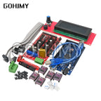 Mega 2560 R3 CH340+1pcs RAMPS 1.4 Controller+5pcs A4988/DRV8825 Stepper Driver Module+1pcs 2004 controller for 3D Printer kit
