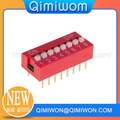 10PCS Red Blue Toggle Switch Spacing 2.54MM DIP Dial The Code Switch 1 2 3 4 5 6 7 8 9 10 12P