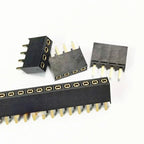 20pcs 2.54mm Pitch Single Row 1X3/4/5/6/12/20P 40Pin PH6.8mm Square Terminal Socket Gold Rohs Female Pin Header Connector