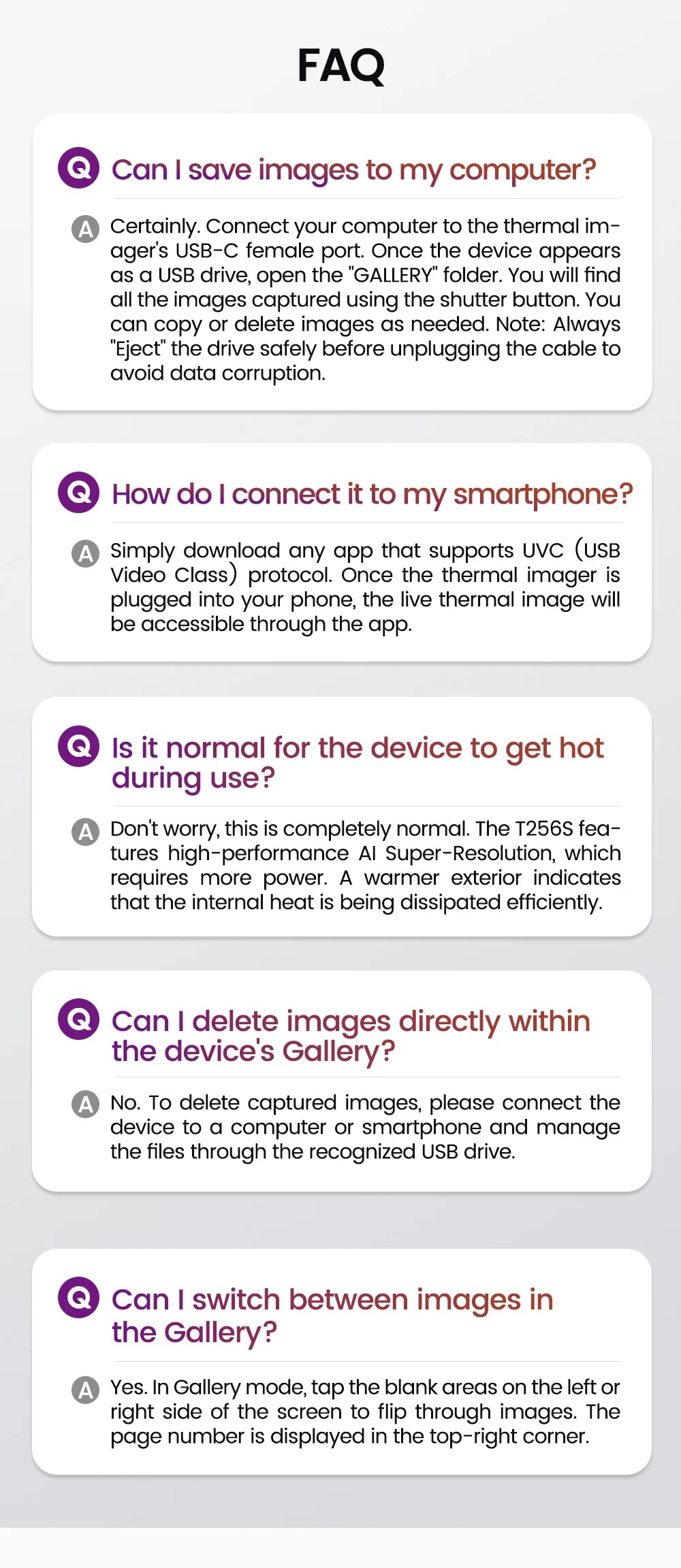 Sipeed T256S Thermal Imager Camera AI ISR Inspection Repair Thermographic Compatible with Any USB-C iOS & Android Device Raspber