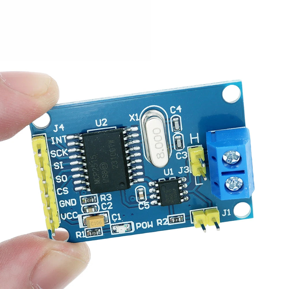 MCP2515 CAN Bus Module Board SPI Module TJA1050 Receiver Interface Module for 51 MCU ARM Controller for Arduino DIY