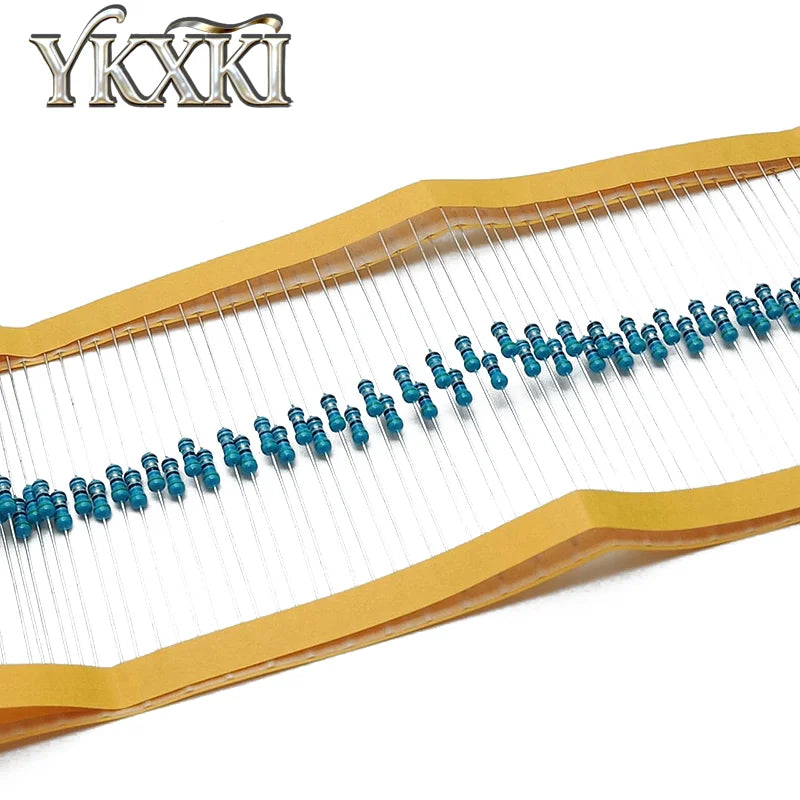 100PCS/Lot Metal Film Resistor 1/4W 1% 10R 100R 220R 1K 1.5K 2.2K 4.7K 10K 22K 47K 100K 1K5 2K2 4K7 1M 1R~10M Ohm Resistance