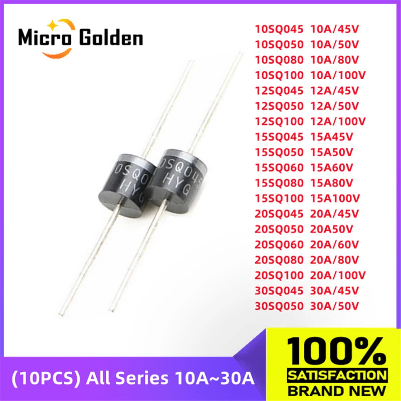 (10pcs)  Solar Schottky Diode 10SQ045 12SQ045 15SQ045 20SQ045 30SQ045 New original 10A 12A 15A 20A 30A 40V 45V 50V 60V 80V 100V