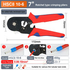 HSC8 6-4A 6-6A VE TE Pliers Self-Adjusting Crimping  Electrical Wire Ferrule Pin Terminal Connectors Crimping Tool Hand pliers