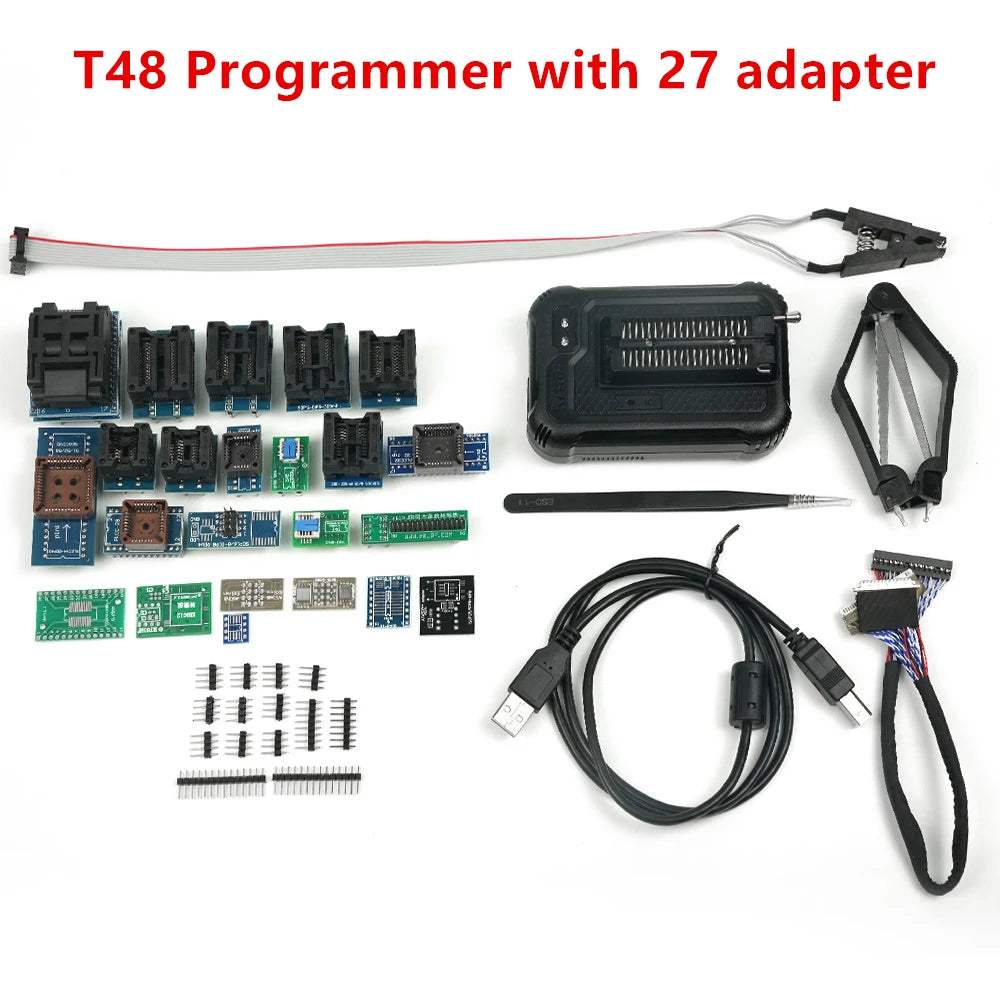 XGecu T48 (TL866-3G) Programmer Support 31000 ICs for SPI/Nor/NAND Flash BIOS MCU EEPROM AVR PIC+39 Part Replace TL866II/TL866CS
