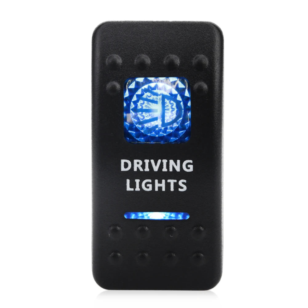 12V 24V Car Boat Rocker Toggle Switch Waterproof ON/OFF 5 Pin Latching Marine Push Button led light bar rear light reverse light