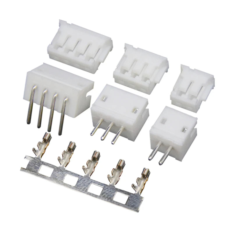 10 Sets JST ZH 1.5mm Wire Connectors, Male Plug & Female Socket Kit (2/3/4/5/6/7/8/10 Pin) Plastic Shell Terminals