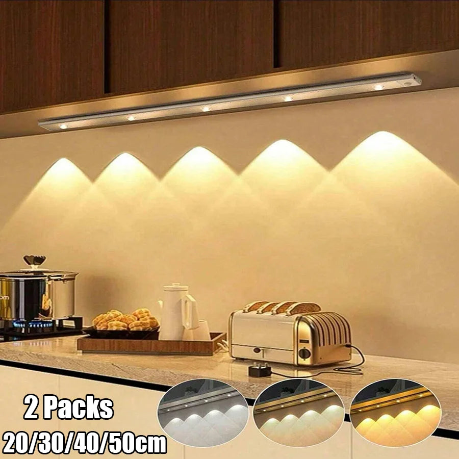 Night Light USB Motion Sensor Wireless Ultra Thin LED Wine cooler Light For Kitchen Cabinet Bedroom Wardrobe Cabinet Lighting