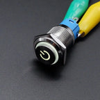 16mm 19mm 22mm Metal Power Supply Switch Push Button PC Pulsador Car Engine Backlit 3v 6v 12v 24v 220v Momentary Start Stop LED