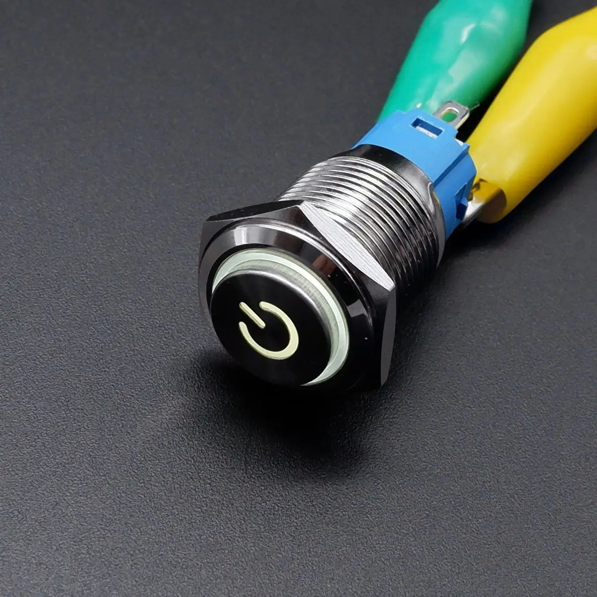16mm 19mm 22mm Metal Power Supply Switch Push Button PC Pulsador Car Engine Backlit 3v 6v 12v 24v 220v Momentary Start Stop LED