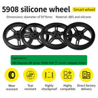 4 PCS 5908 Silicone Tire Wheel Compatible Robot Smart Car N20 TT Motor With 360-degree SG90 MG996R Servo For Arduino Project