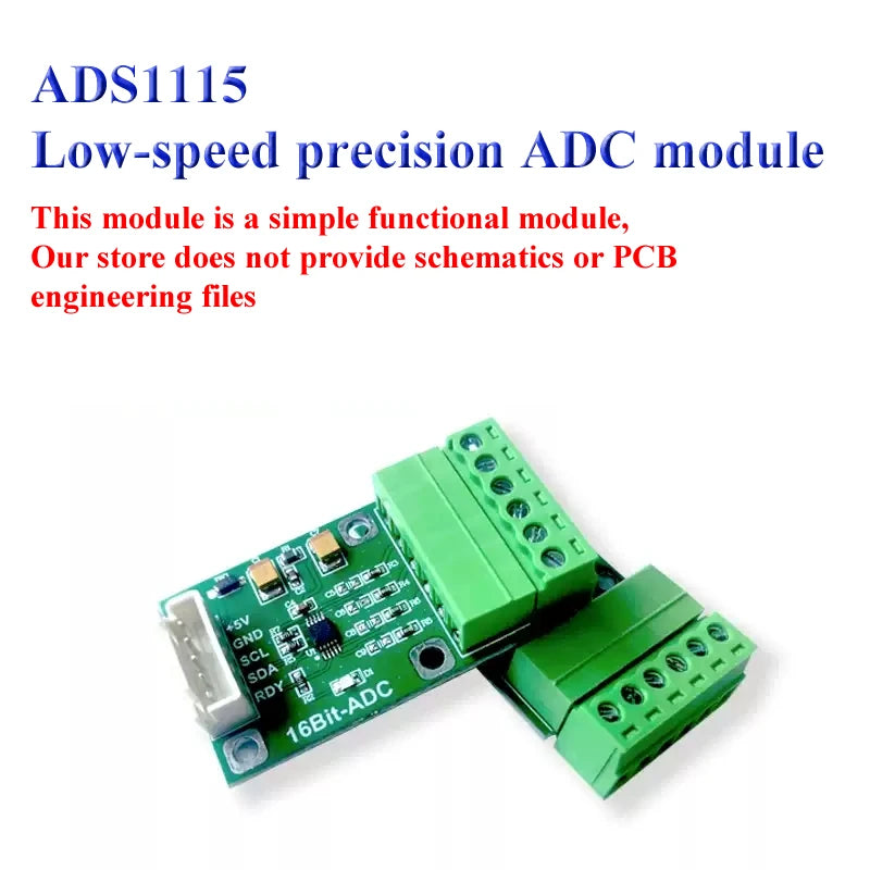 ADS1115 Sampling Module,Precision ADC Module,Low speed Four Channel Sampling Compatible with ADS1113/1114