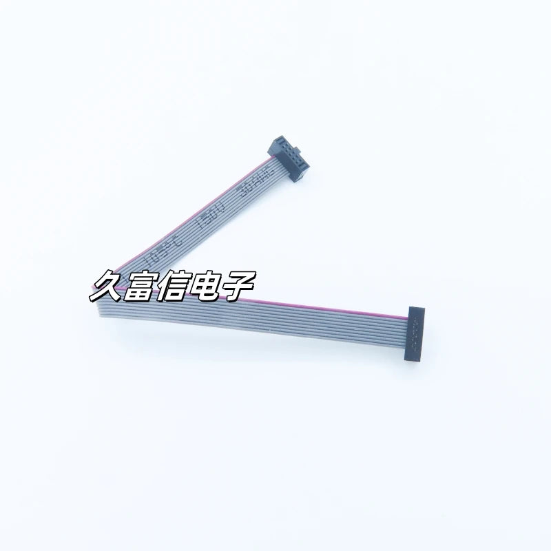 1pcs FC-10P Flat Cable 1.27mm Pitch 2*5Pin IDC Cable 10/20/30/50cm Gray Flat Ribbon Data Connection Cable JTAG Download Cable