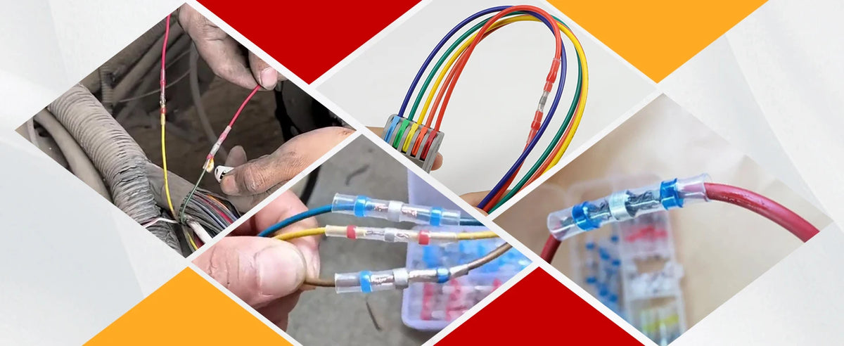 50-500Pcs Boxed Solder Seal Wire Connectors Kit 3:1 Heat Shrink Butt Connectors Waterproof Insulated Electrical Terminals