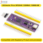 Ultimate Pico RP2040 128Mbit 16MB/4MB Compatible with Raspberry Pi Dual-Core Processor